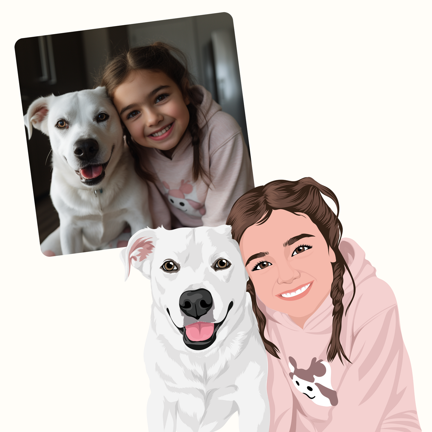 custom cartoon portraits - people and pets (digital files only)