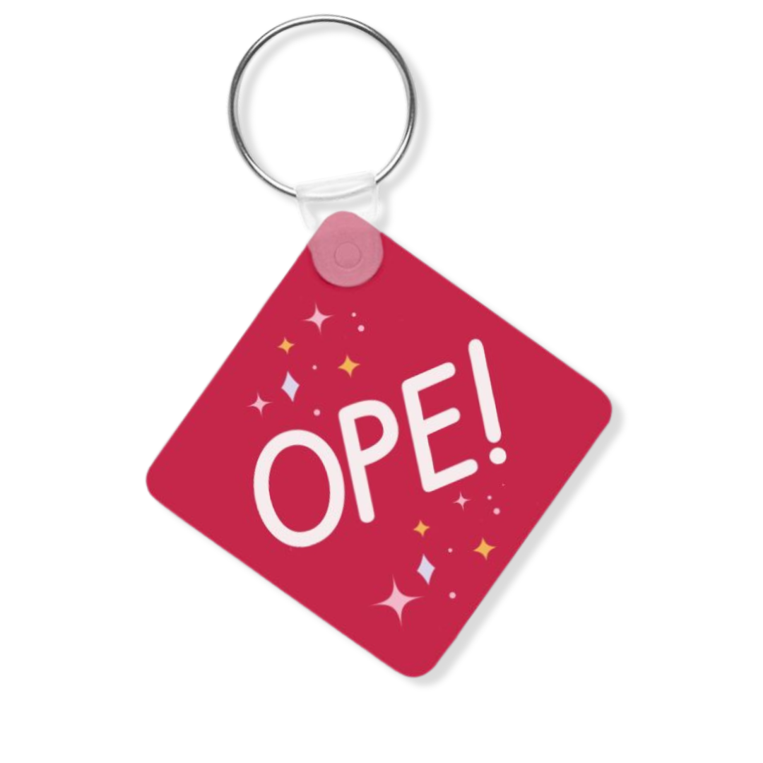 red ope keychain