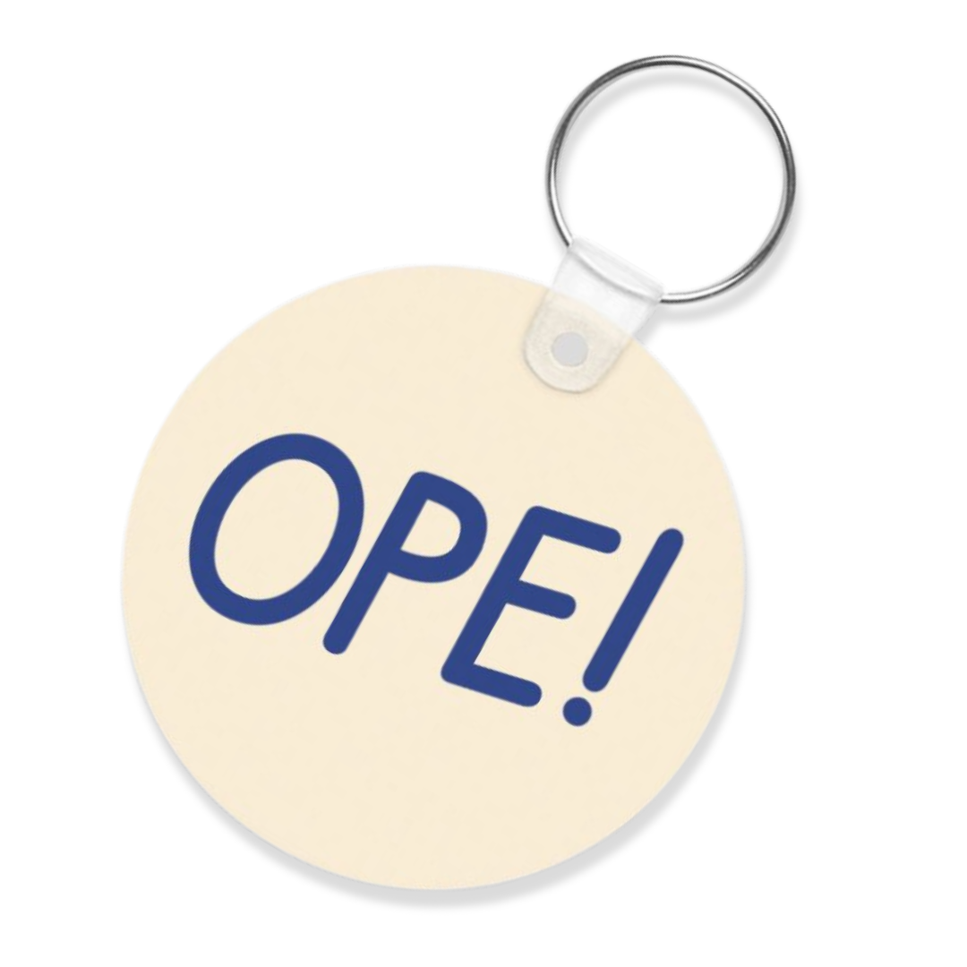 blue ope keychain