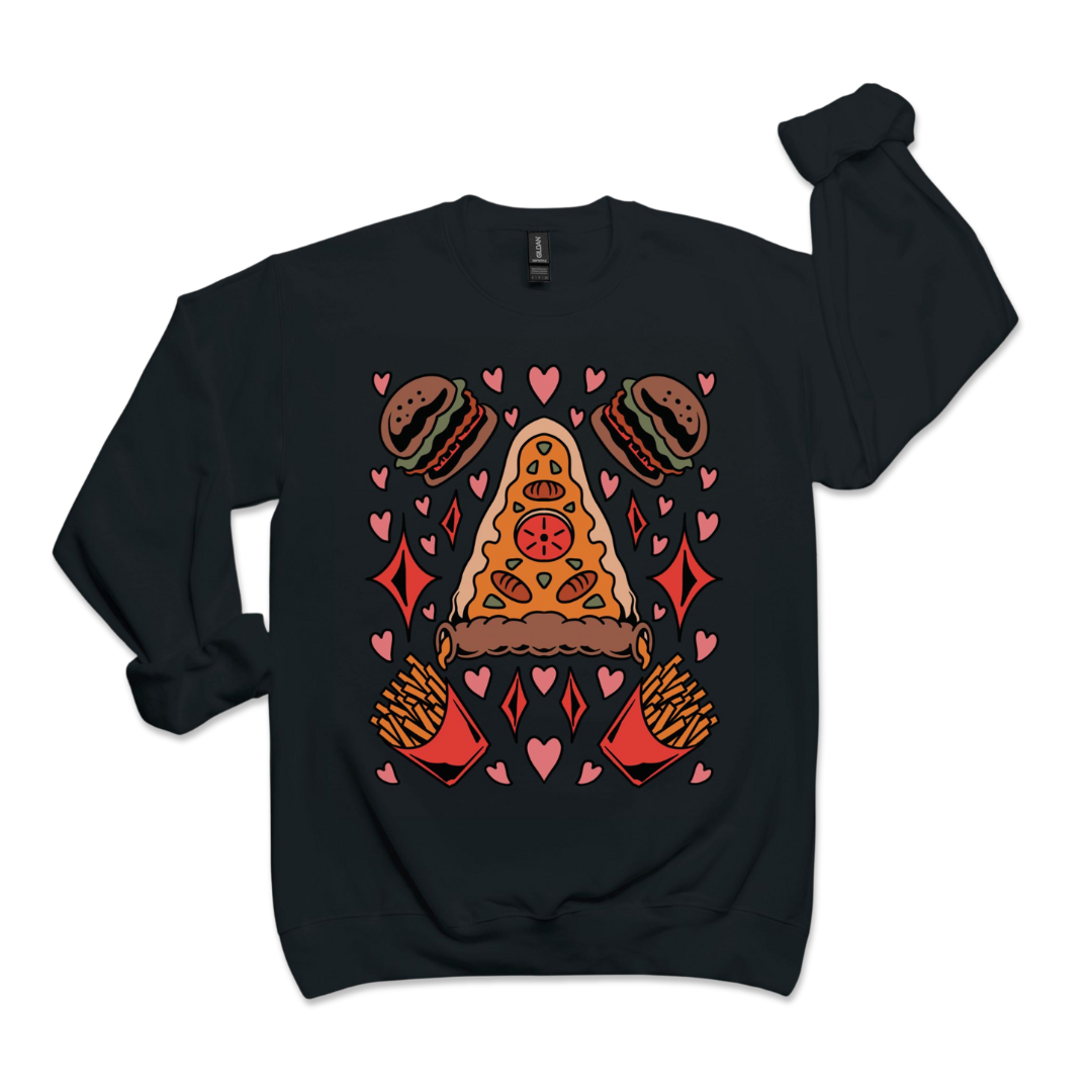 fast food classic crewneck sweatshirt
