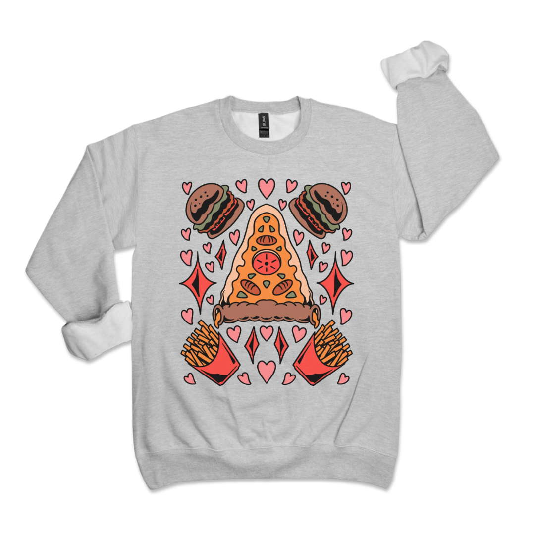 fast food classic crewneck sweatshirt