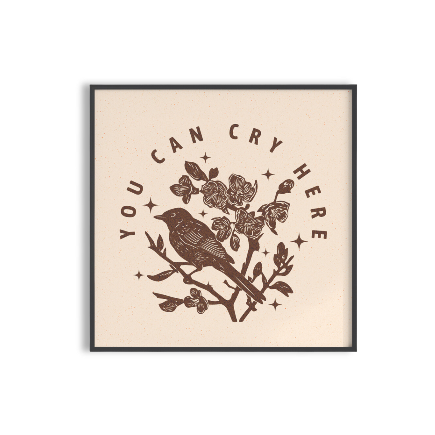 cry here 8x8 print