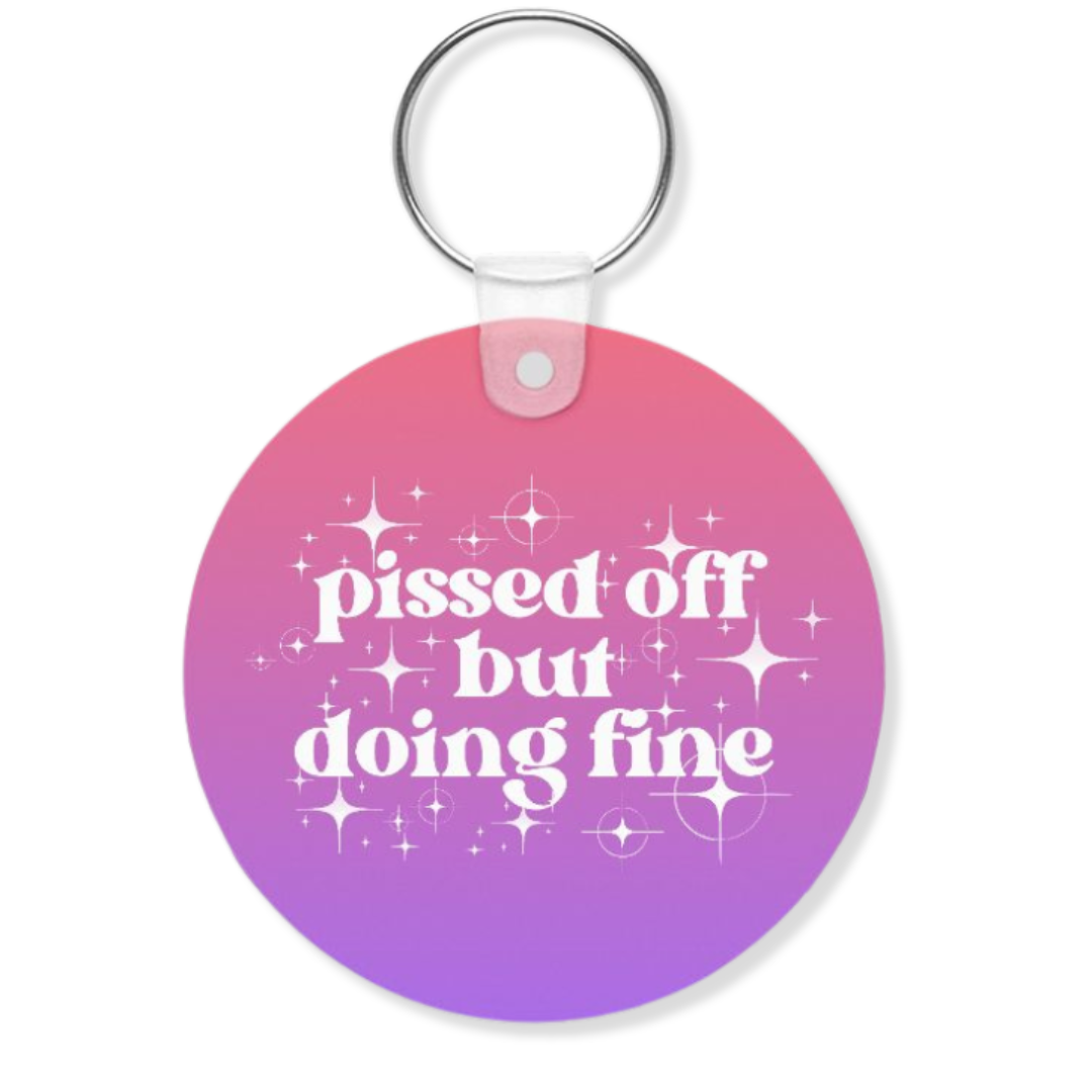 doing fine keychain