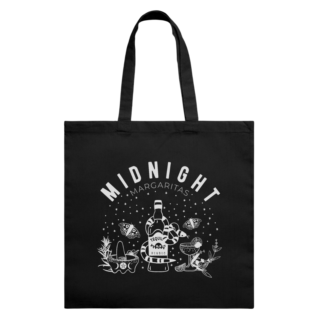 midnight margaritas lightweight tote