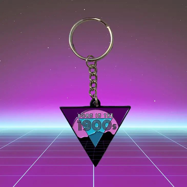 Born in the 1900s π΄ πΆ Enamel Keychain Millennial Gen X