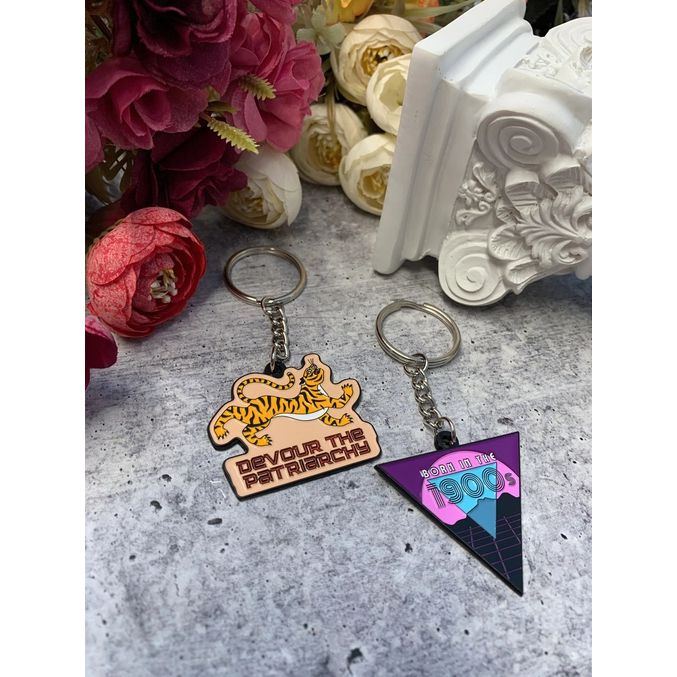 Born in the 1900s π΄ πΆ Enamel Keychain Millennial Gen X