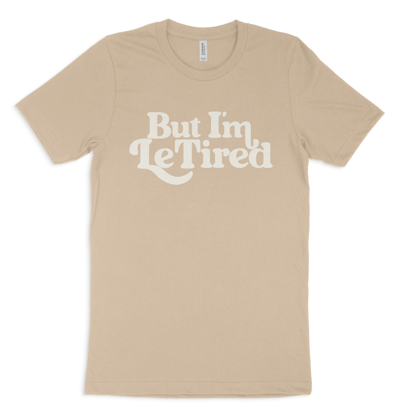 le tired adult jersey graphic tee
