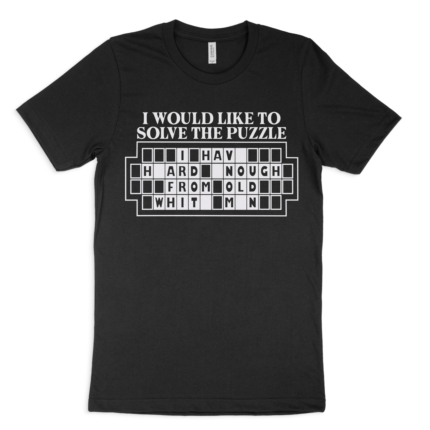 solve the puzzle jersey graphic tee