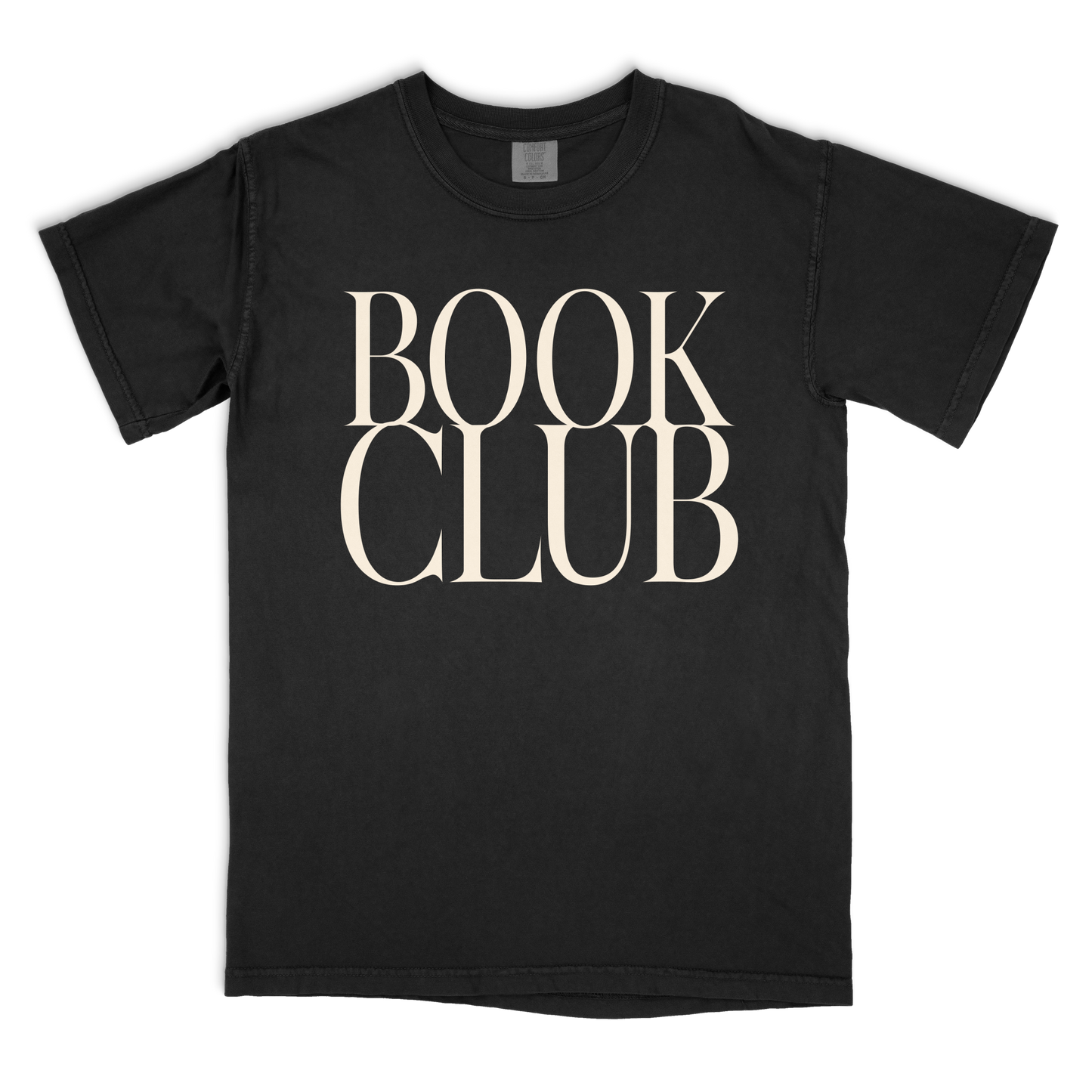 book club vintage tee - ivory text