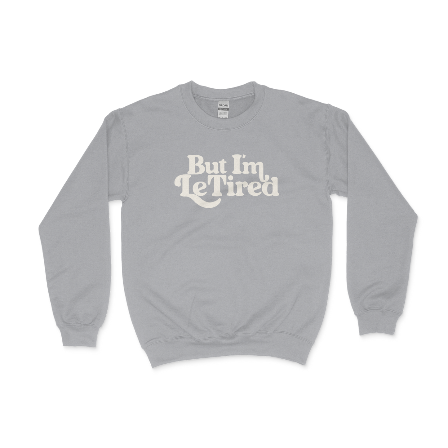 le tired adult crewneck sweatshirt