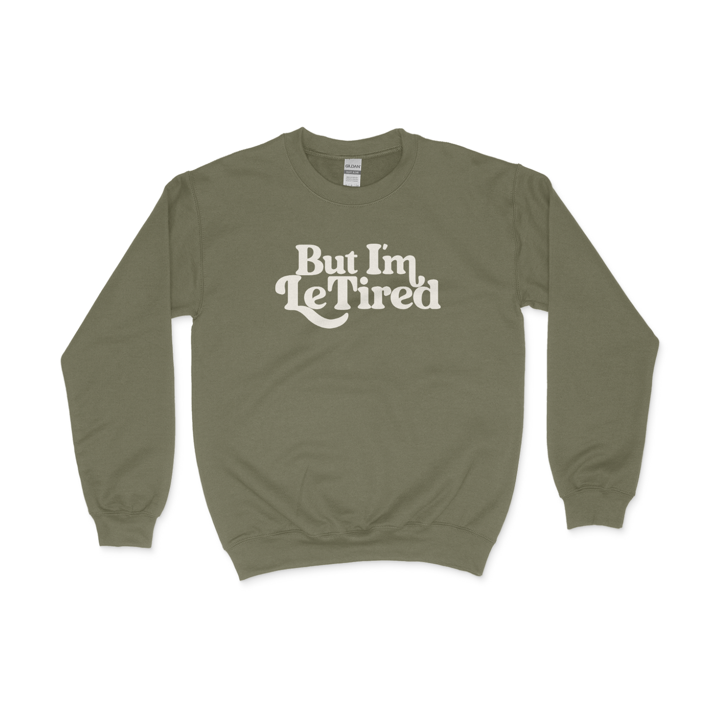 le tired adult crewneck sweatshirt
