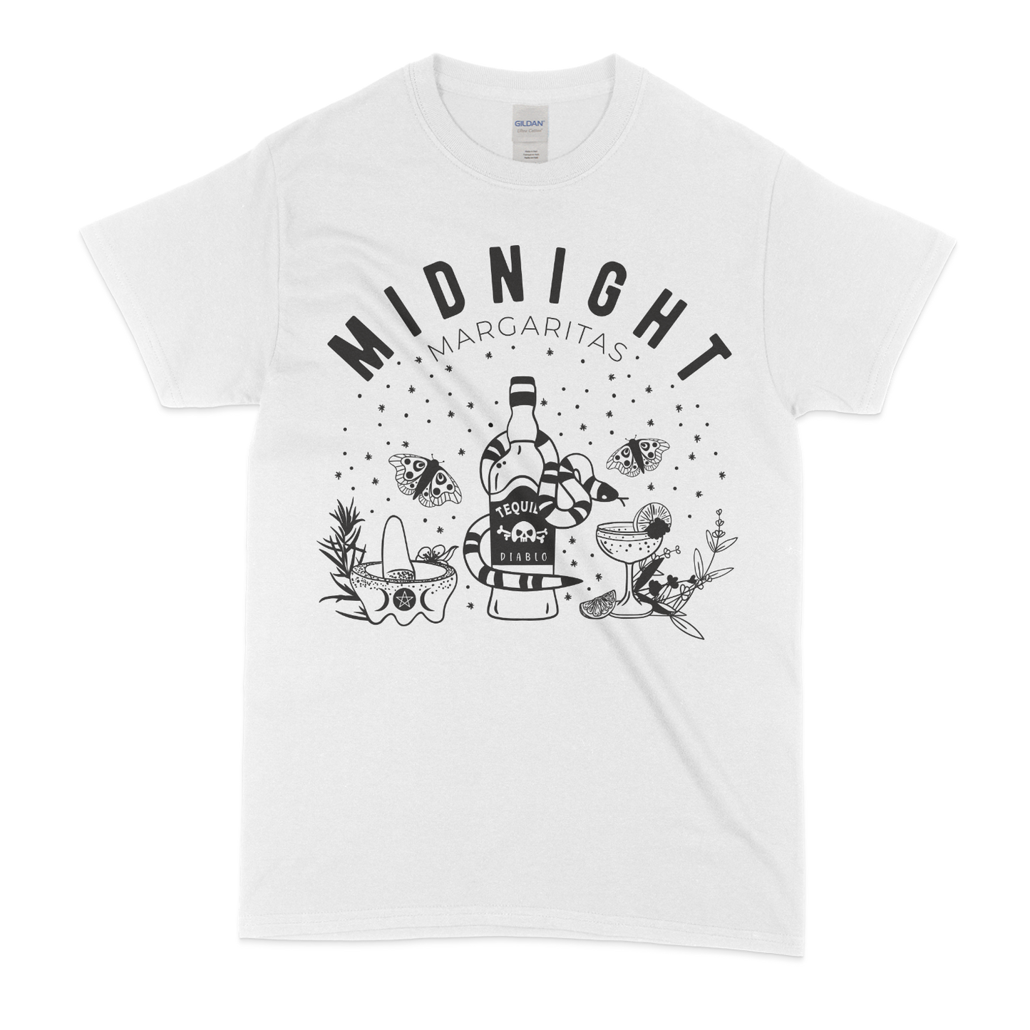midnight margaritas classic graphic tee