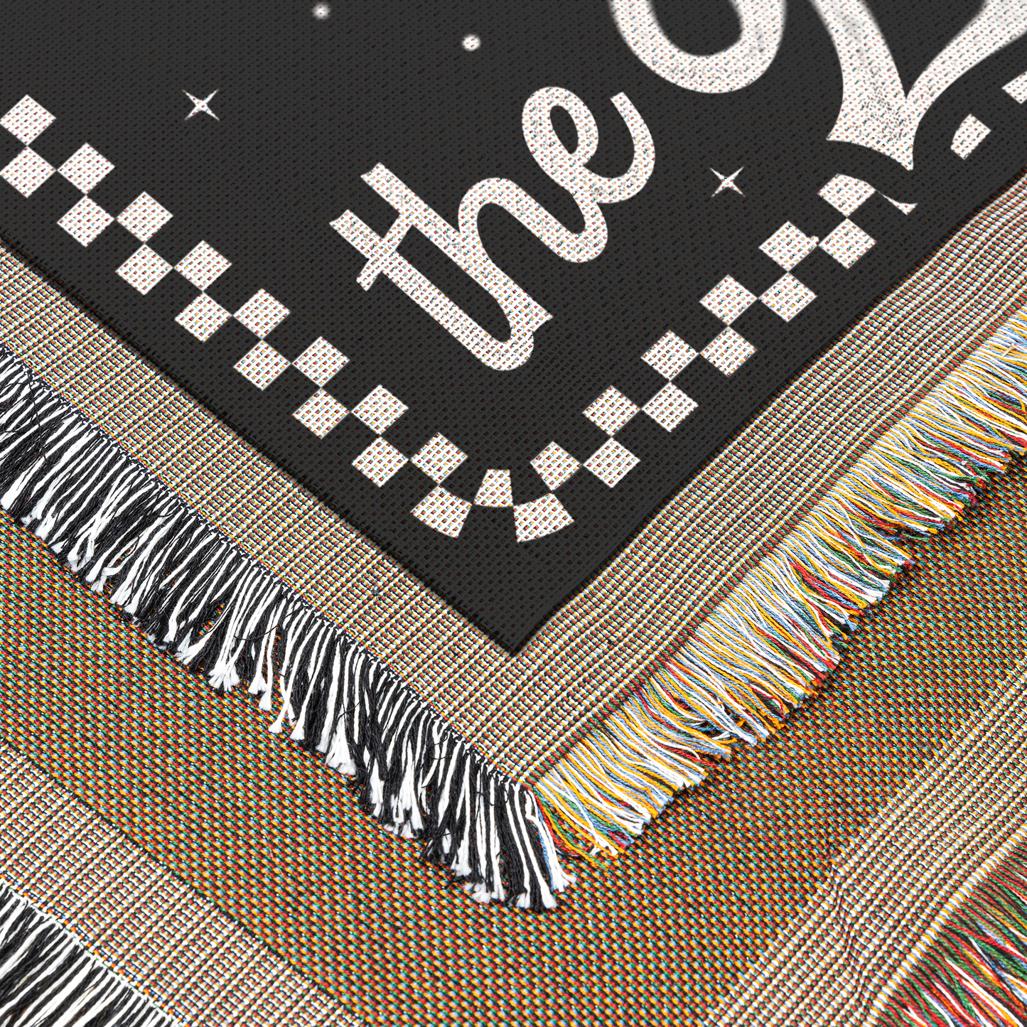 personalized lovers tarot woven blanket