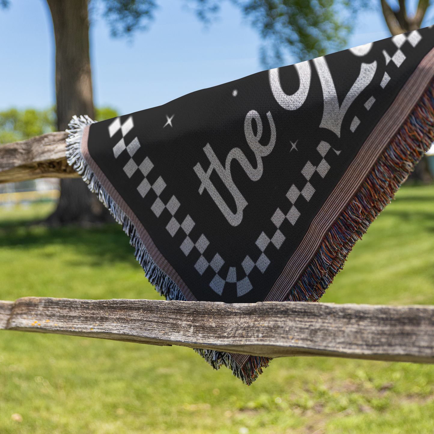 personalized lovers tarot woven blanket