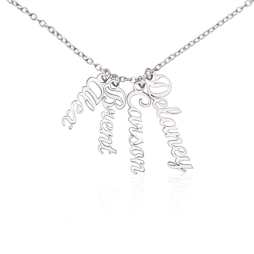 custom vertical name necklace