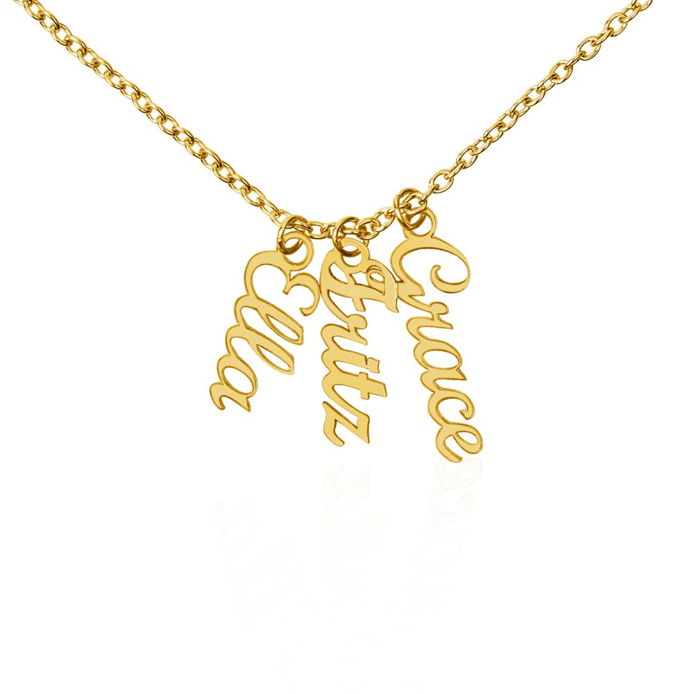 custom vertical name necklace