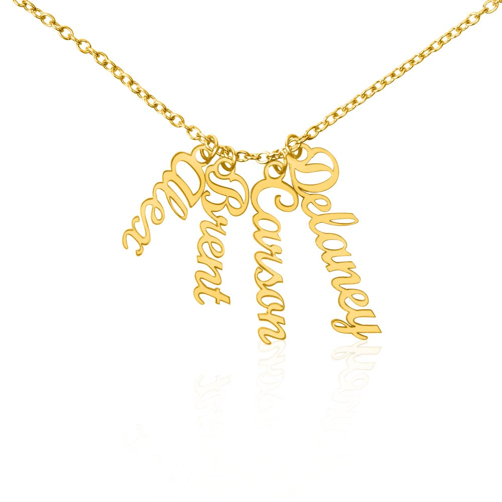custom vertical name necklace