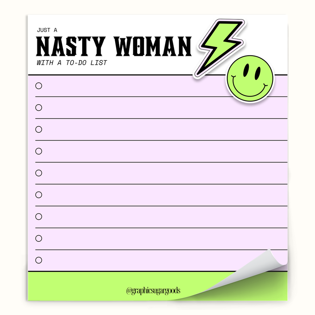 nasty woman notepad