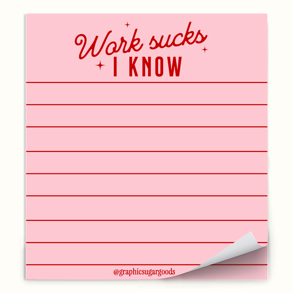 work sucks notepad