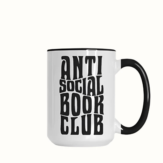 antisocial book club 15oz ceramic mug