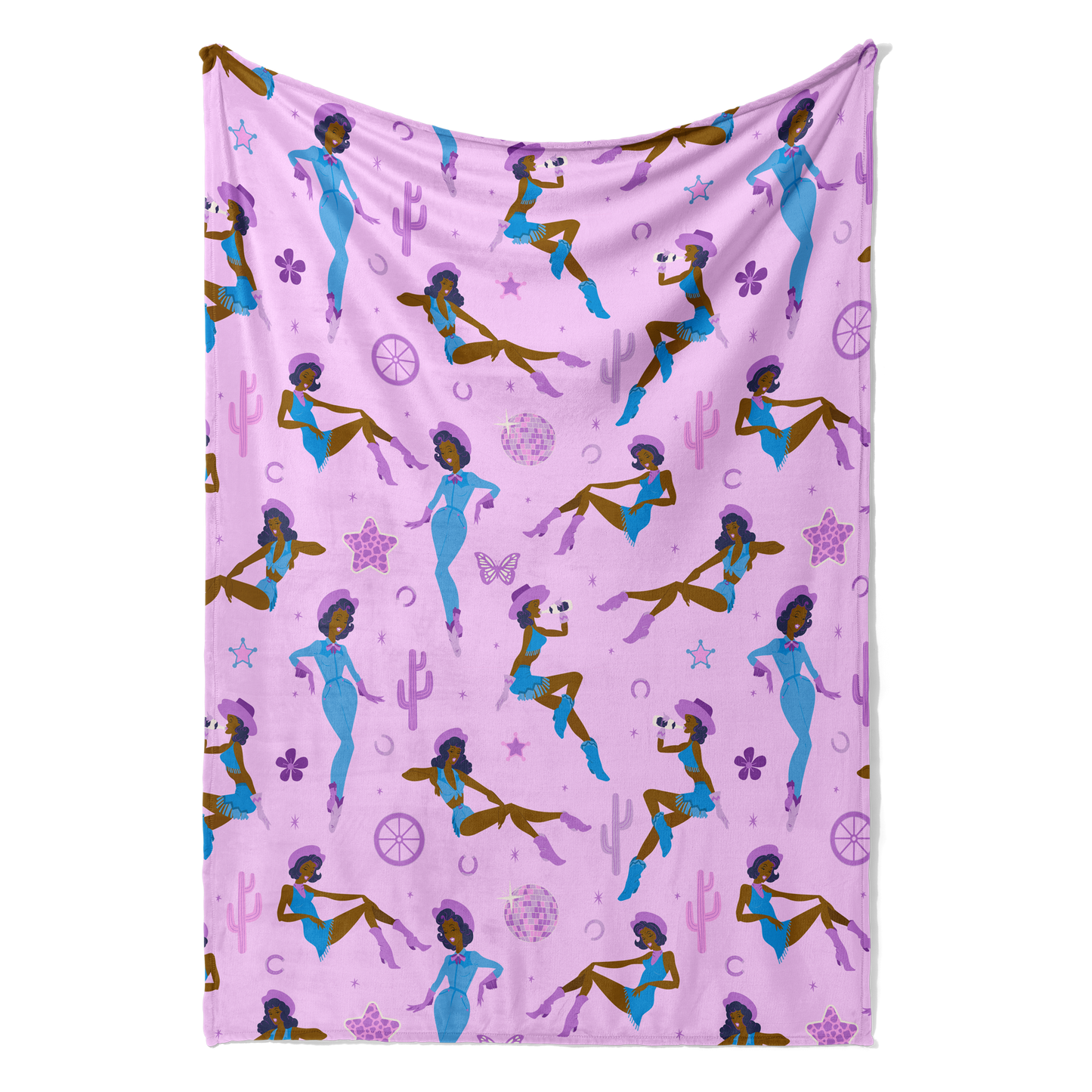 cowgirl glitz minky throw