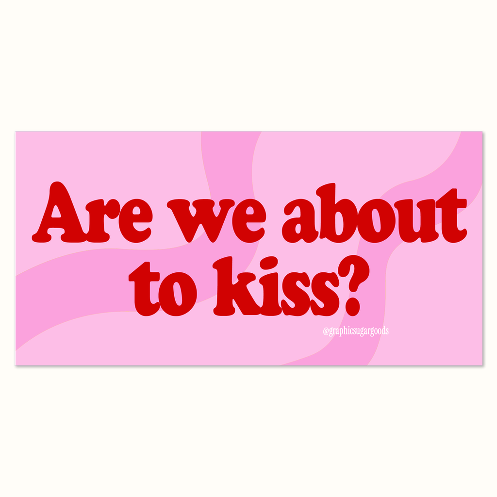 bumper kisses car magnet