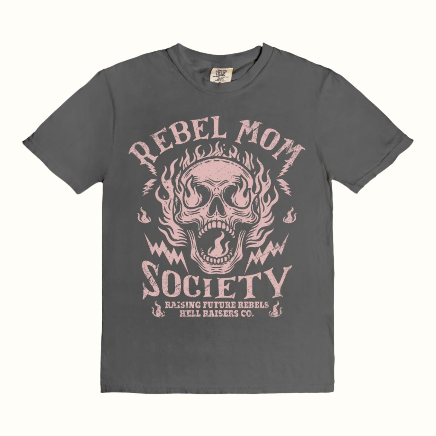 rebel mom vintage graphic tee