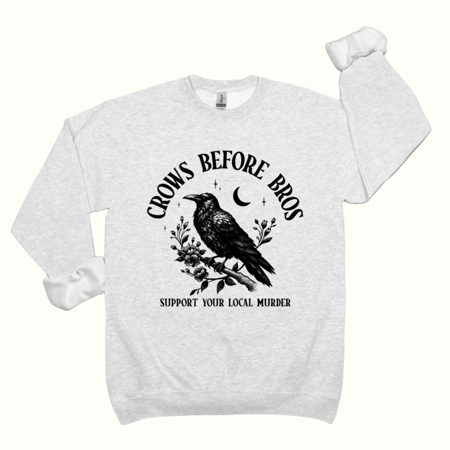 crows before bros classic crewneck sweatshirt