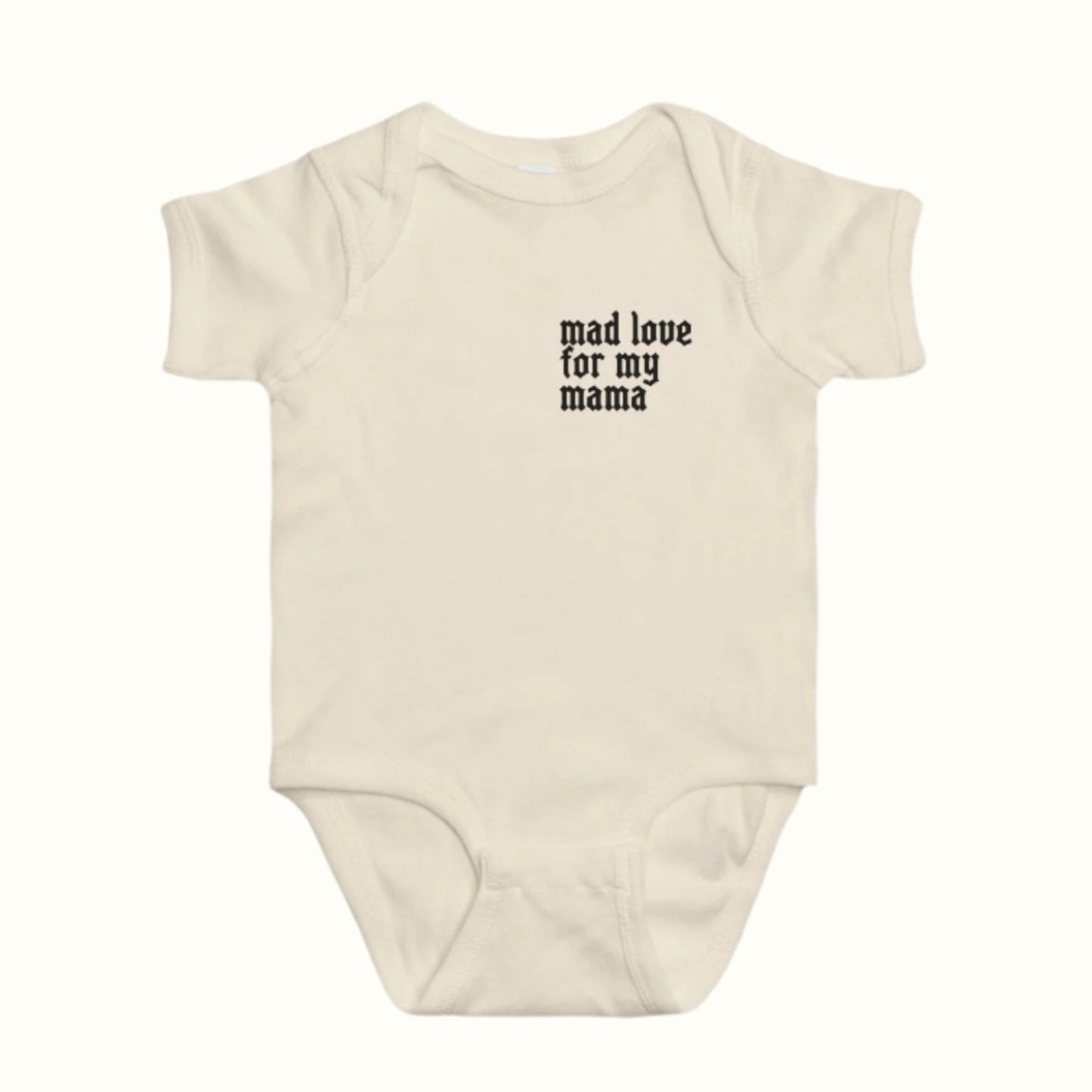 mad love baby bodysuit