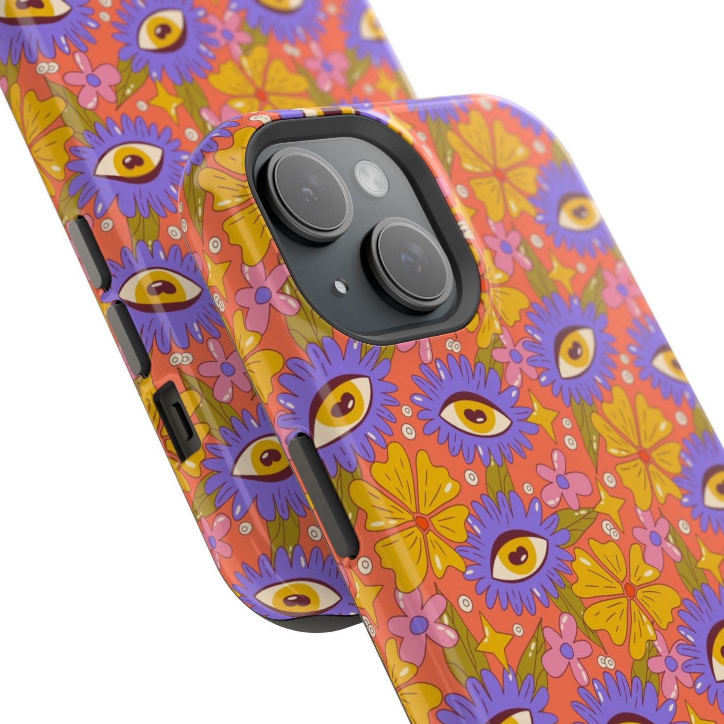 peeping petals magsafe tough phone case