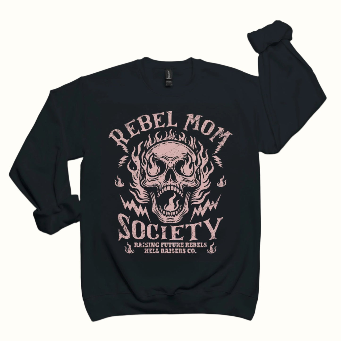 rebel mom classic crewneck sweatshirt
