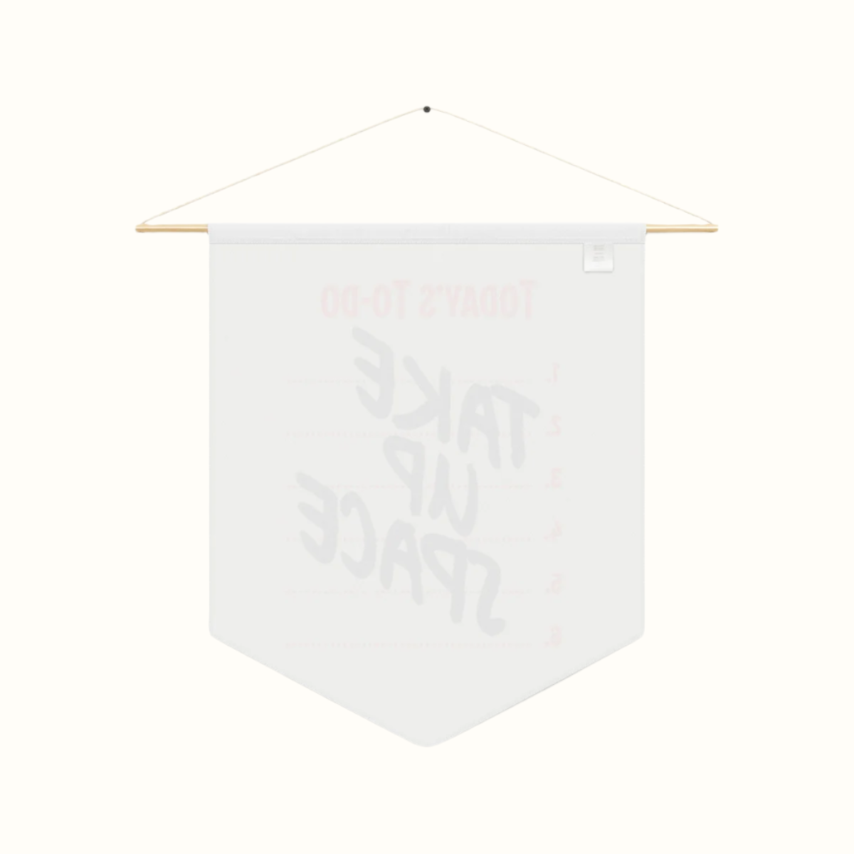 take up space wall pennant