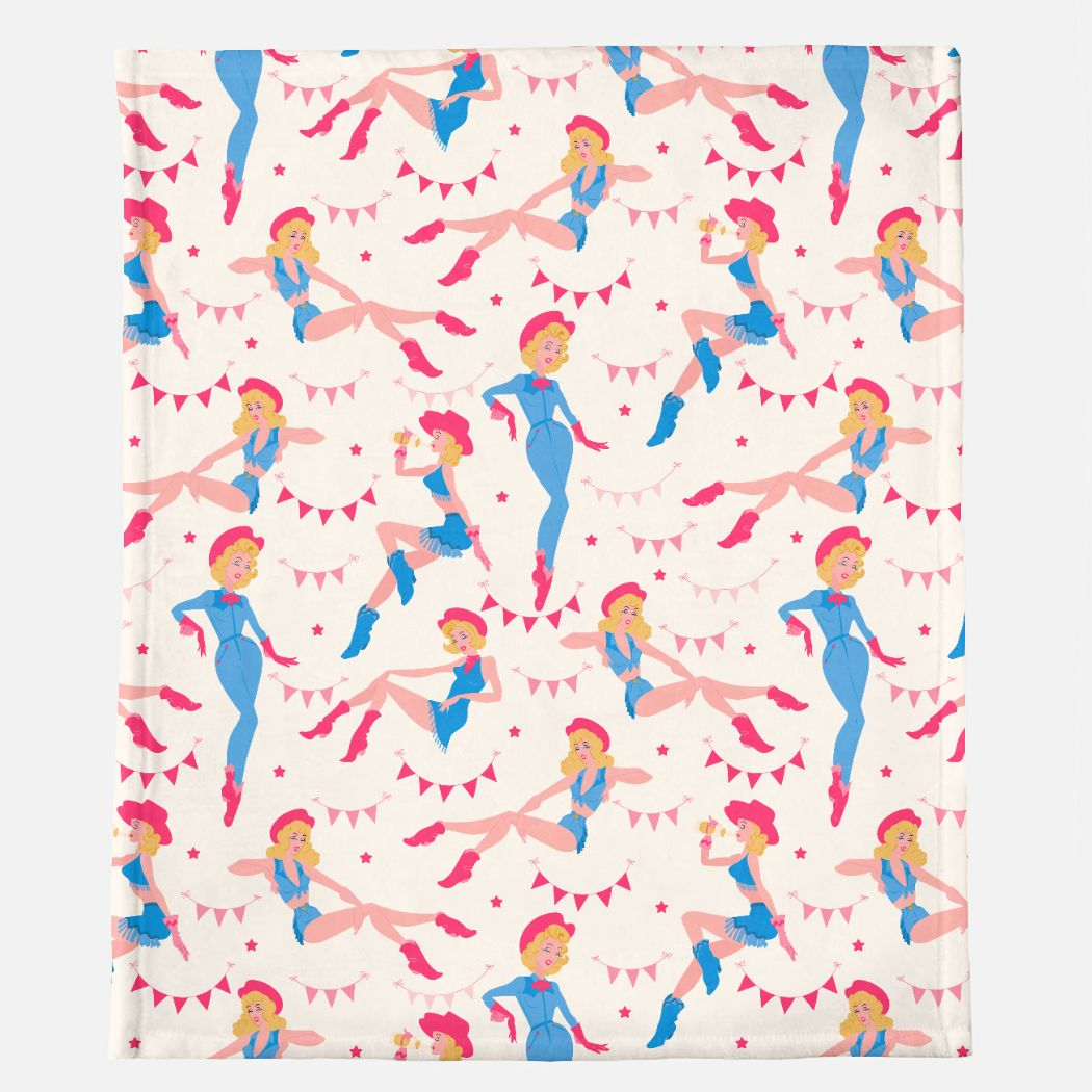 howdy boys minky throw