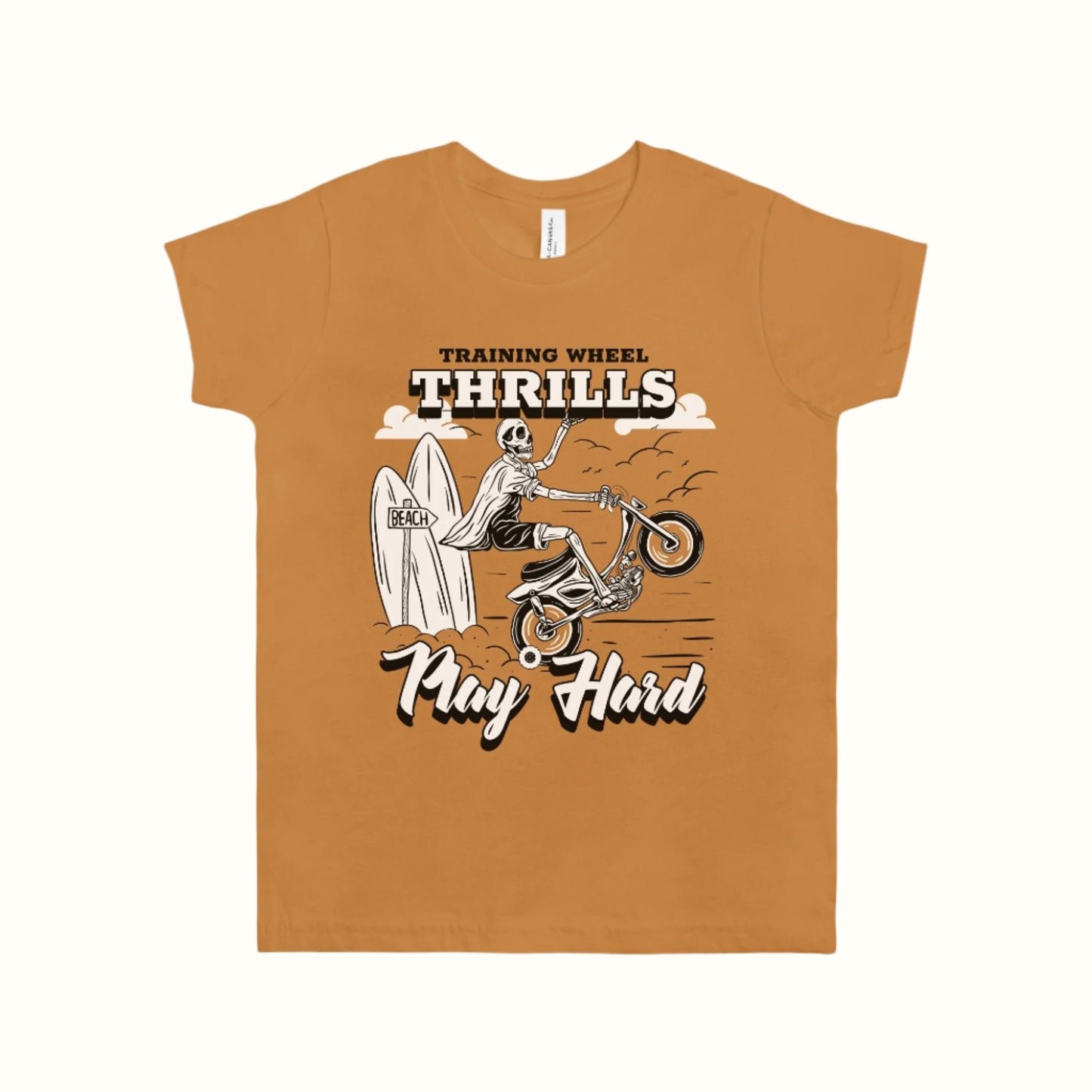 training wheels big kid tee