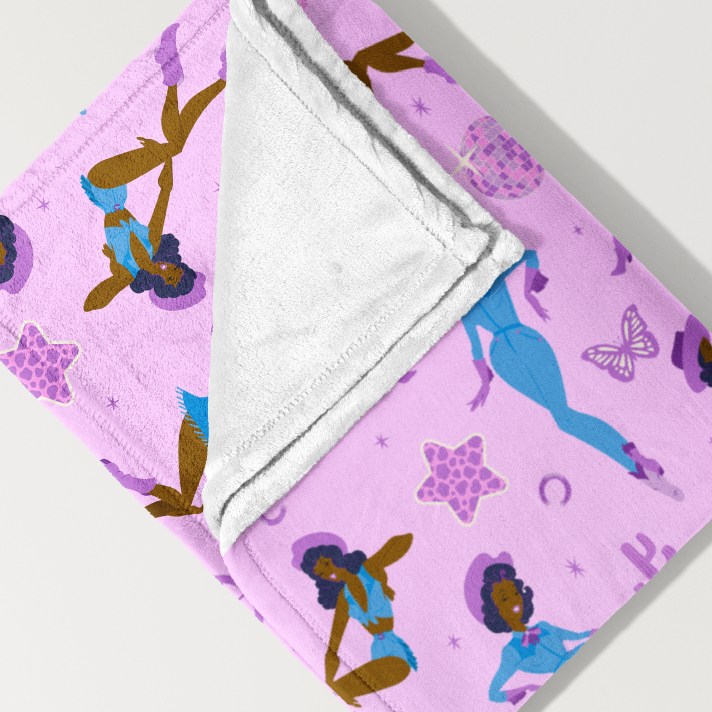 cowgirl glitz minky throw