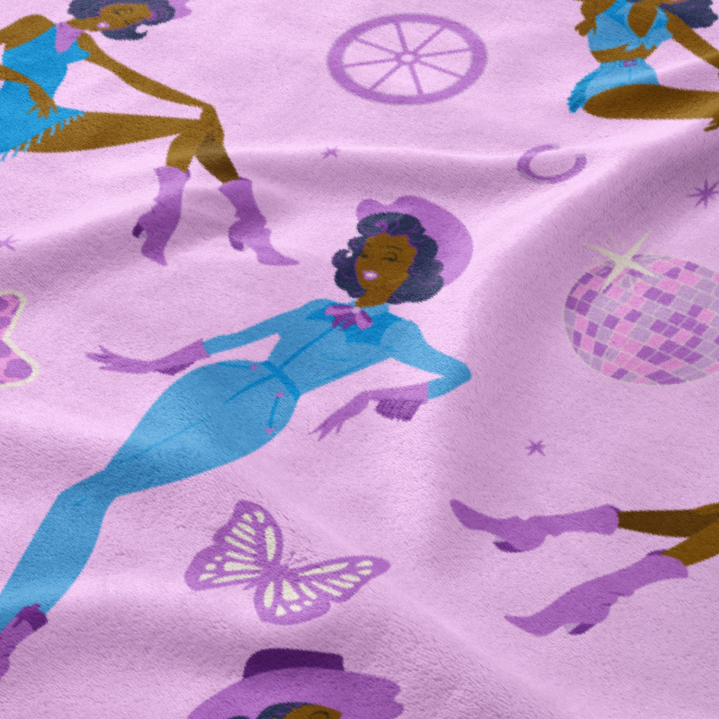 cowgirl glitz minky throw