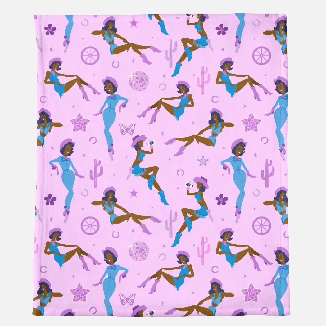 cowgirl glitz minky throw