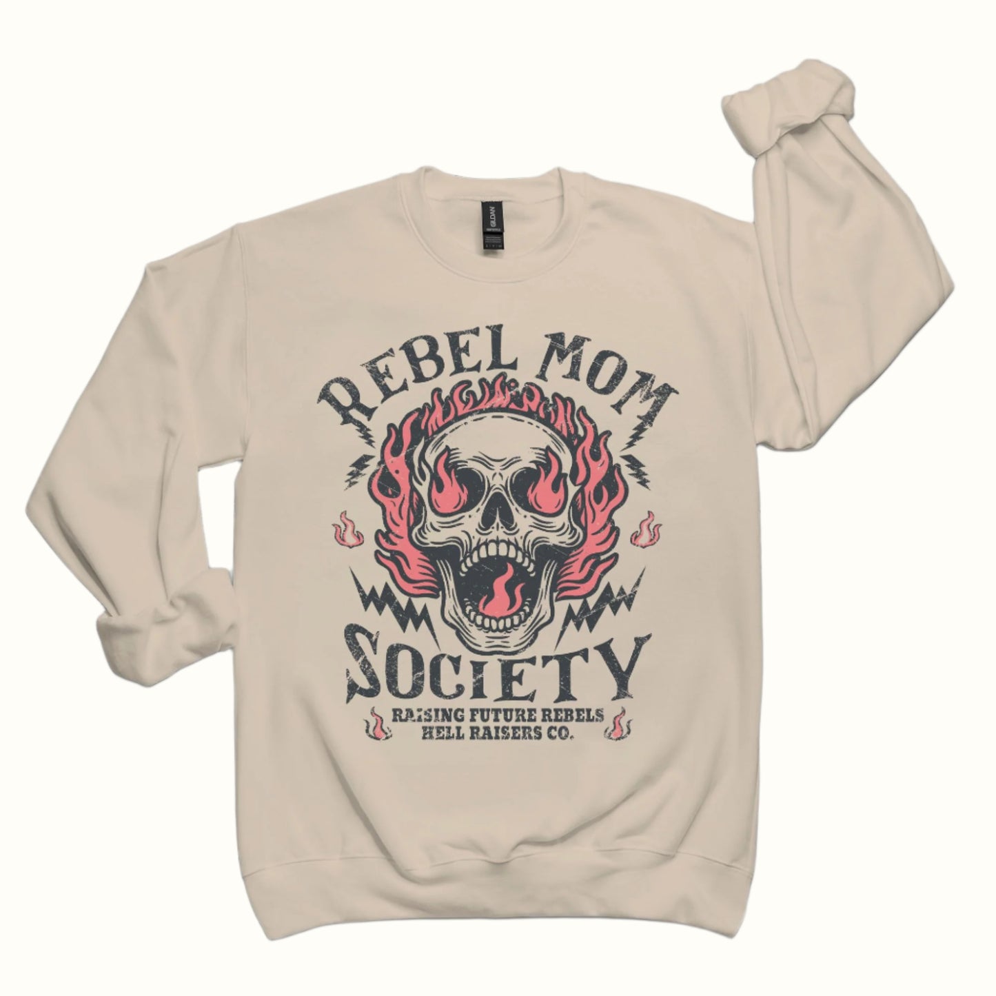 rebel mom classic crewneck sweatshirt