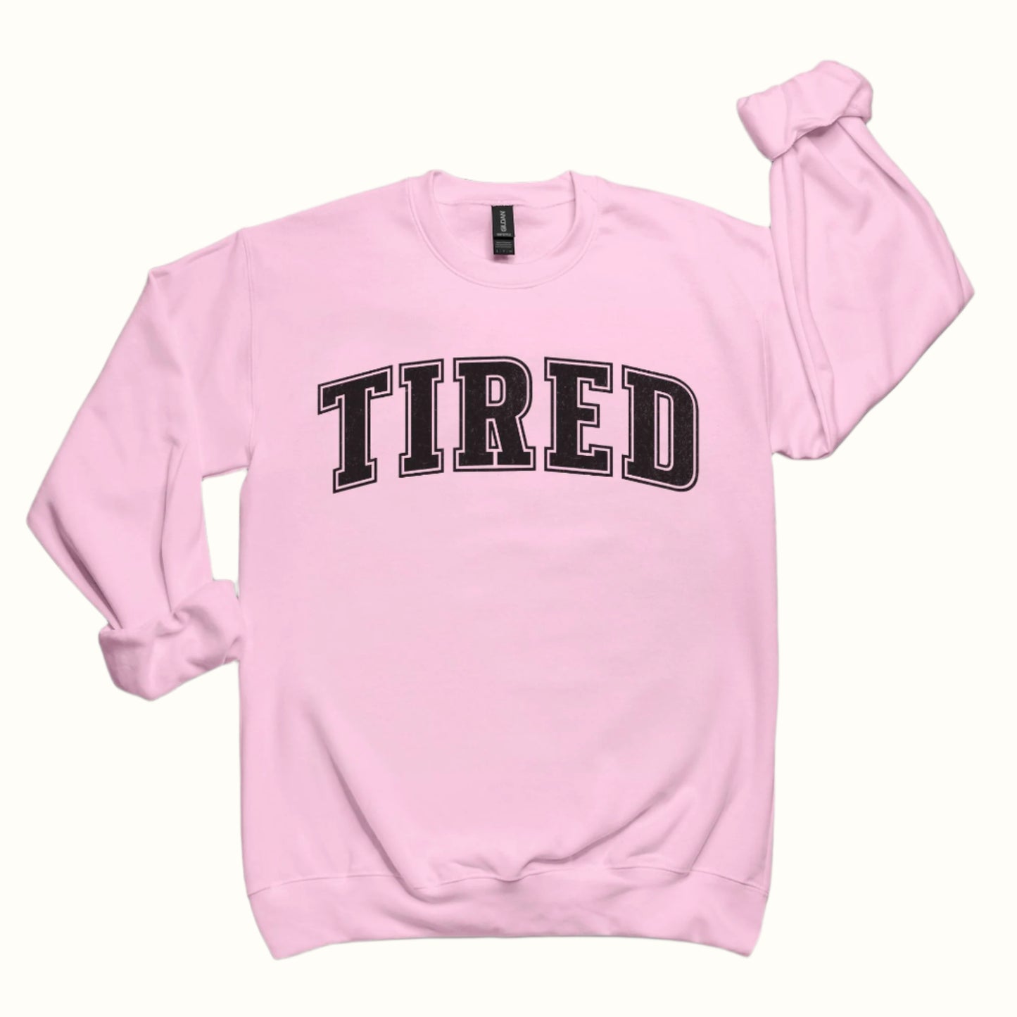 tired classic crewneck sweatshirt