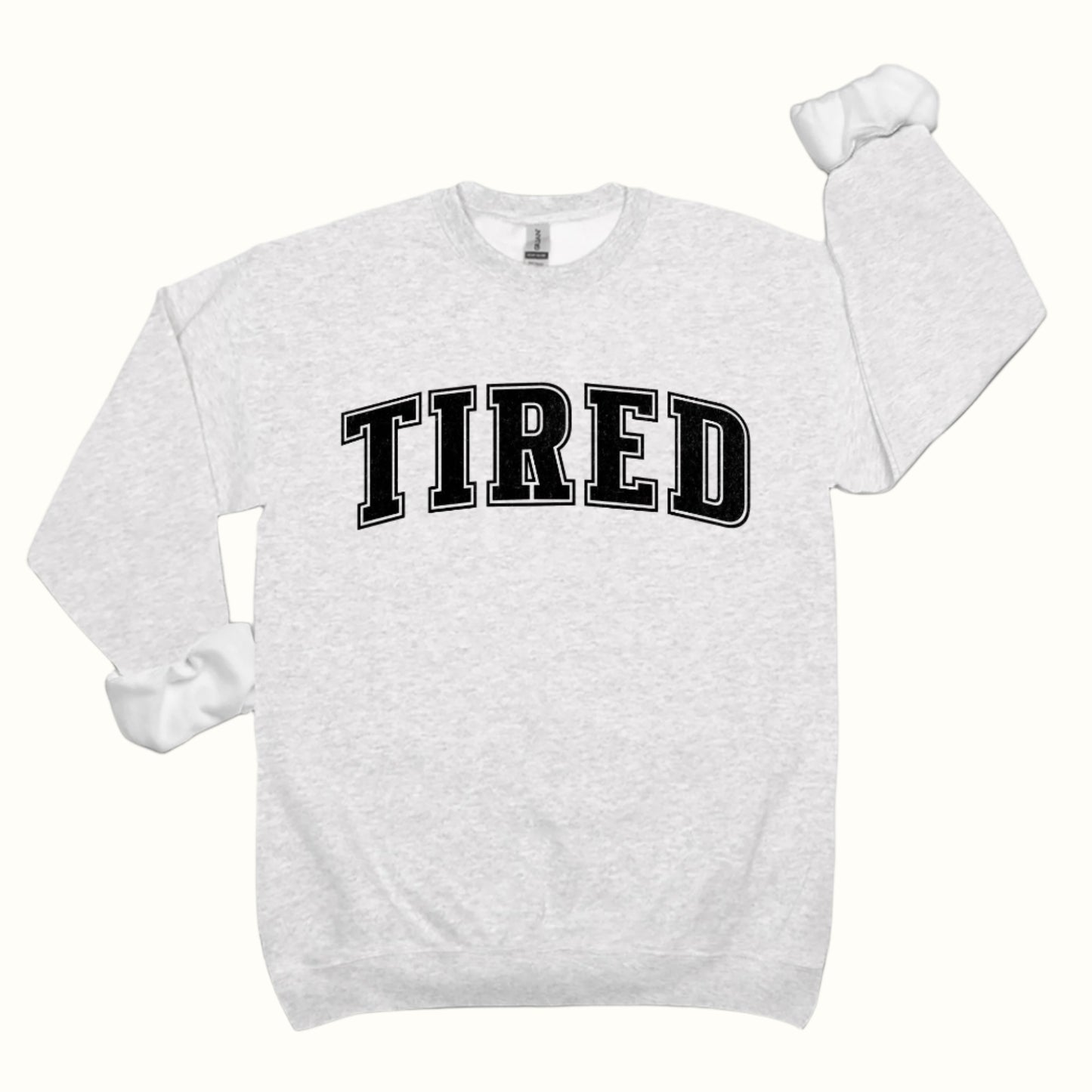tired classic crewneck sweatshirt