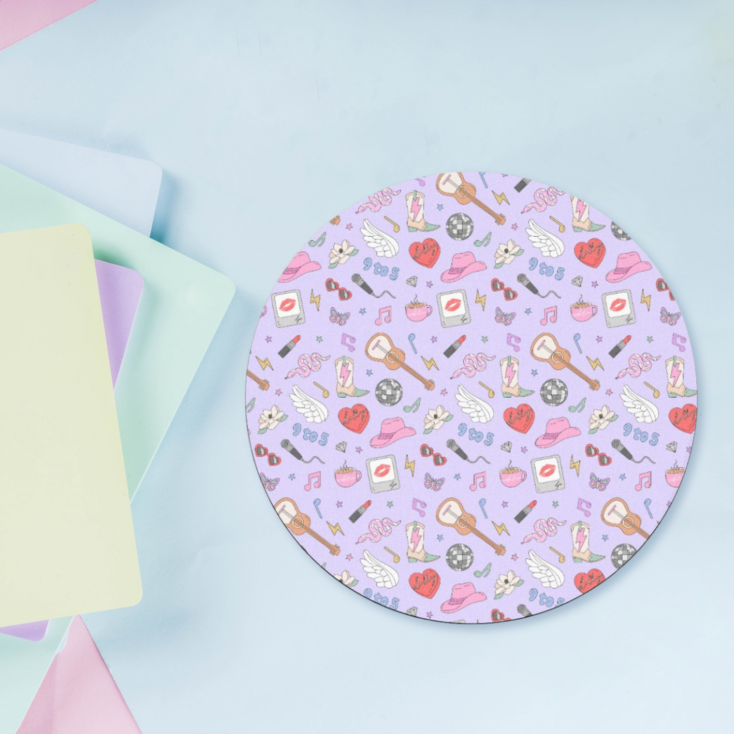 my dolly round mouse pad