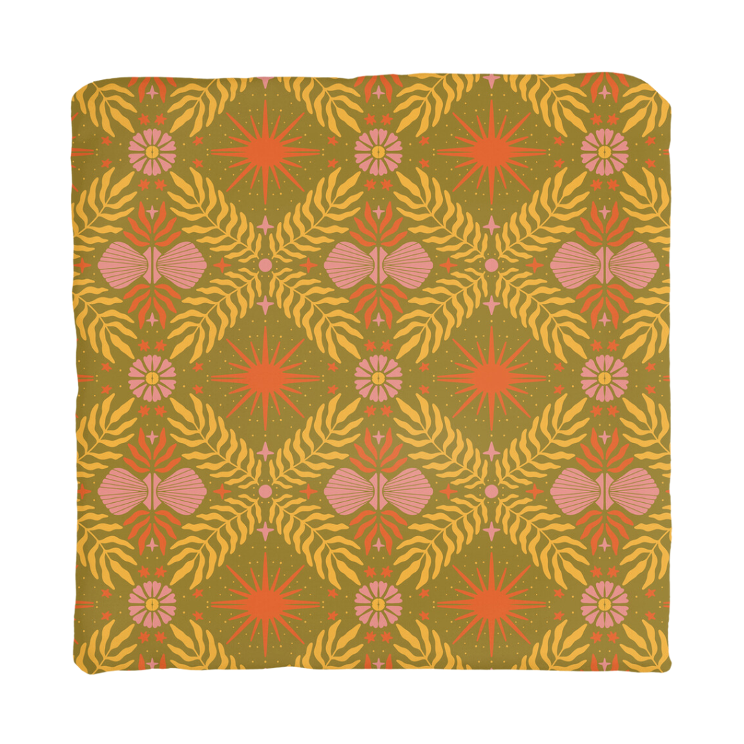 fern gully disco throw pillows+covers