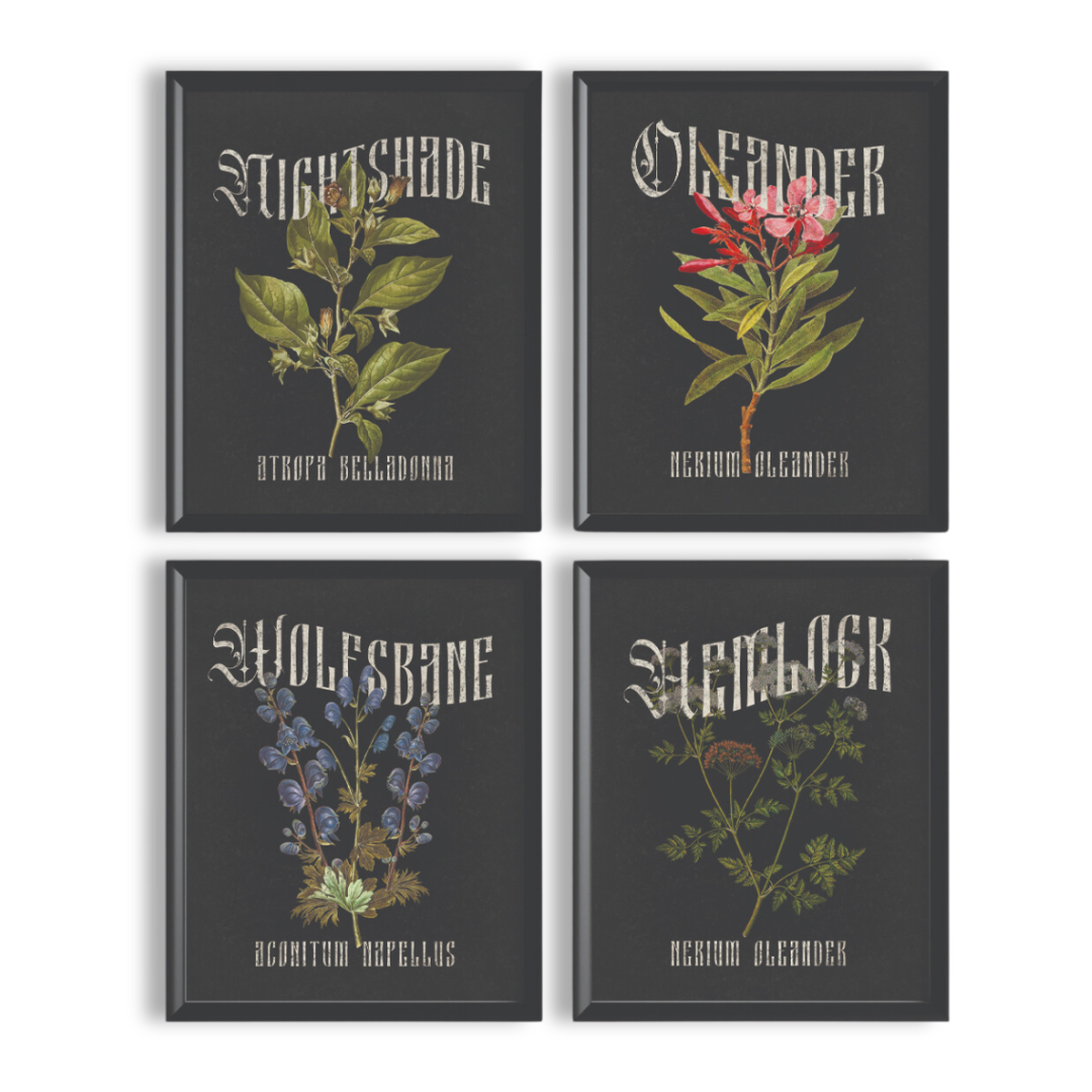 deadly plants prints