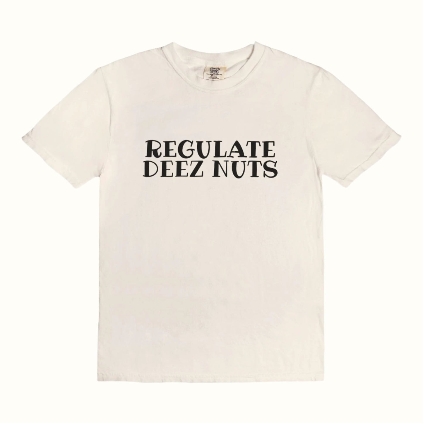 regulate deez nuts adult vintage graphic tee