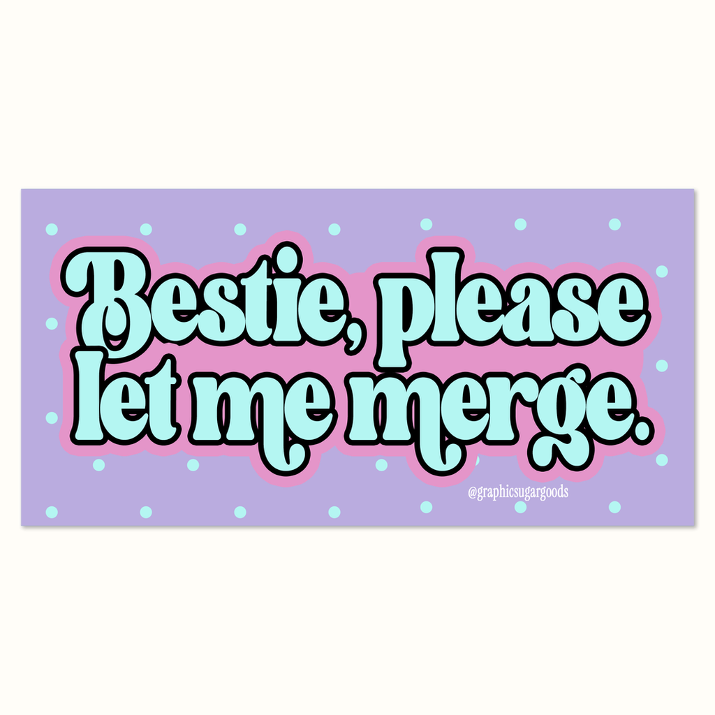 bestie car magnet