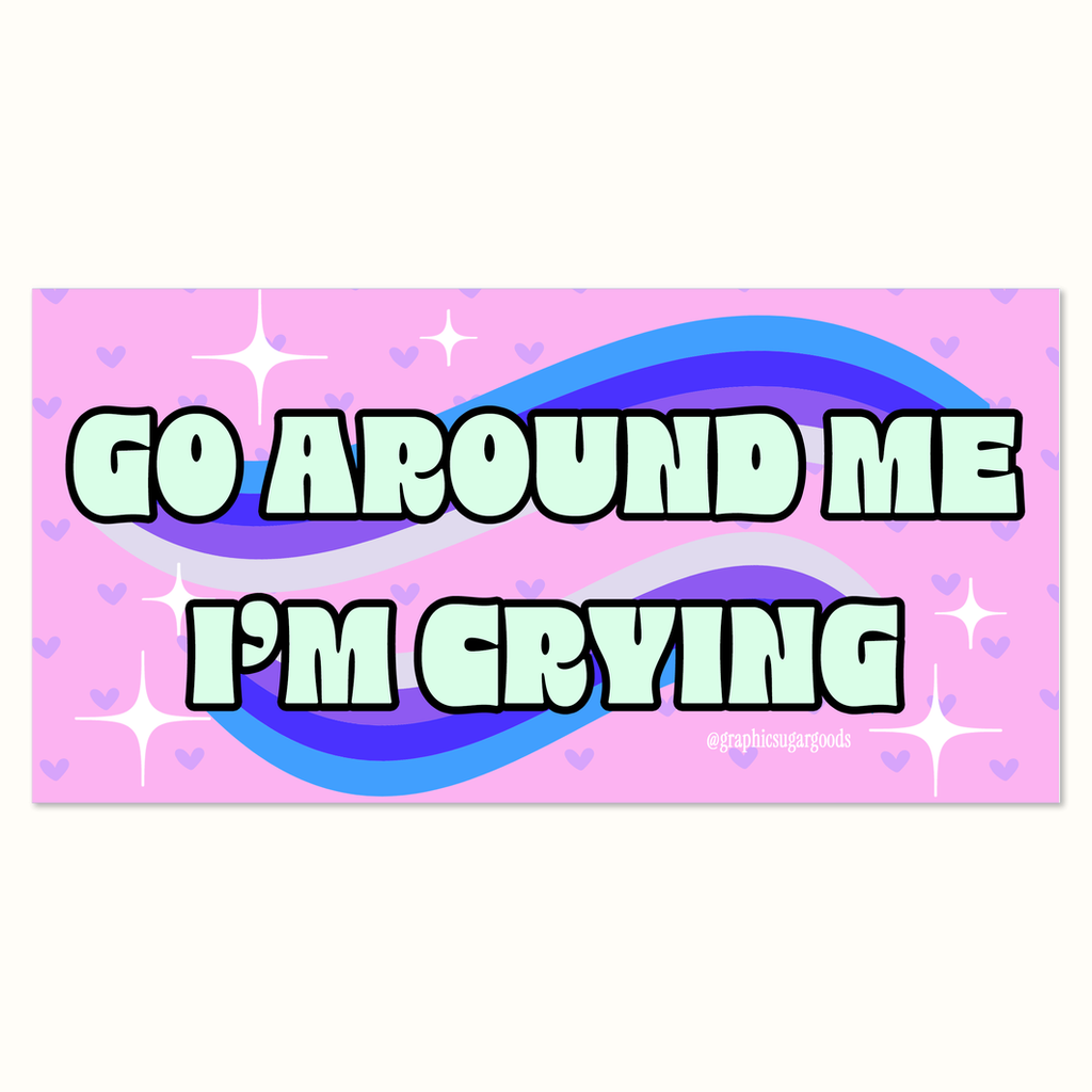 go around me car magnet