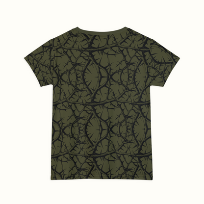 thorn prick patterned tee