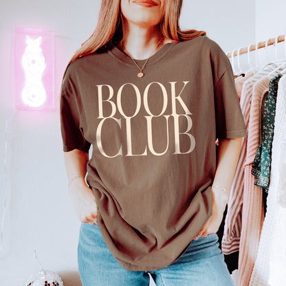 book club vintage tee - ivory text