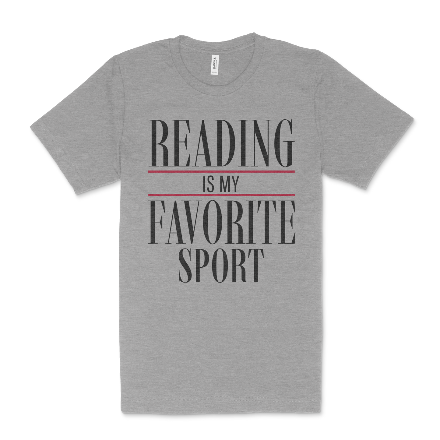 reading is my favorite sport classic heather tee