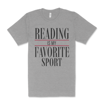reading is my favorite sport classic heather tee